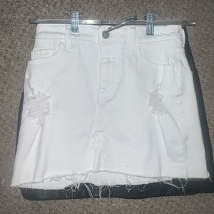 Hollister White jean skirt great condition size 0